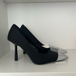 Zara black embellished pumps, Size 10, Never worn